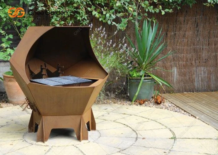 Garden Corten Steel BBQ Outdoor Premium Charcoal Picnic Bbq Grill Garden Corten Steel BBQ Outdoor Premium Charcoal Picnic Bbq Grill