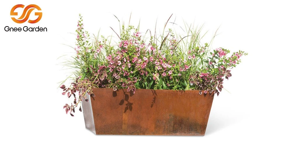 Corten Steel small plant pots Corten Steel small plant pots