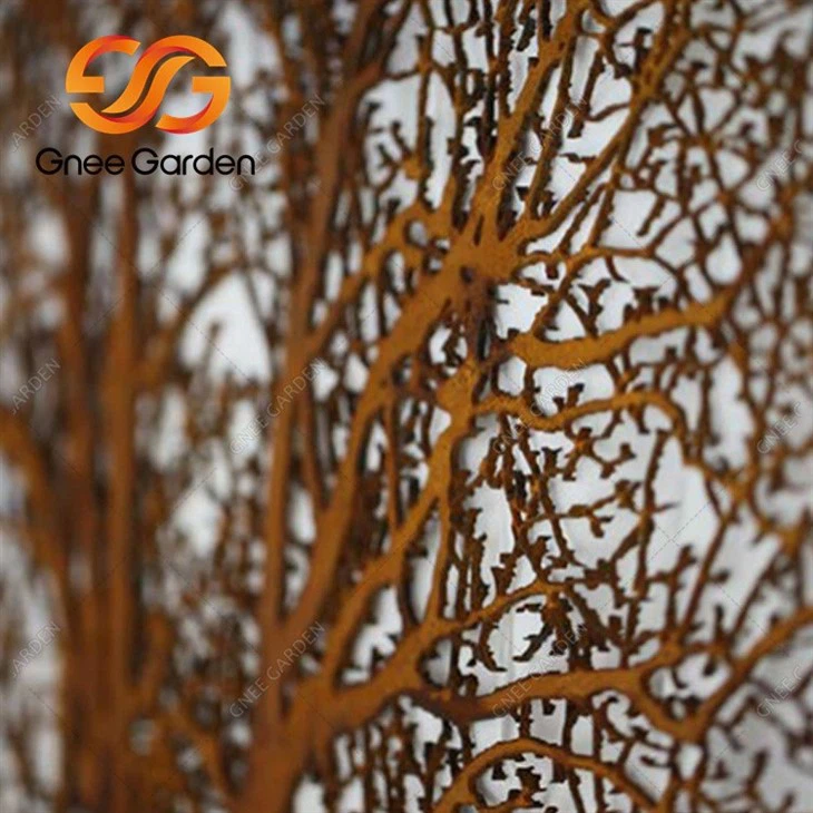 corten recycled metalgarden art