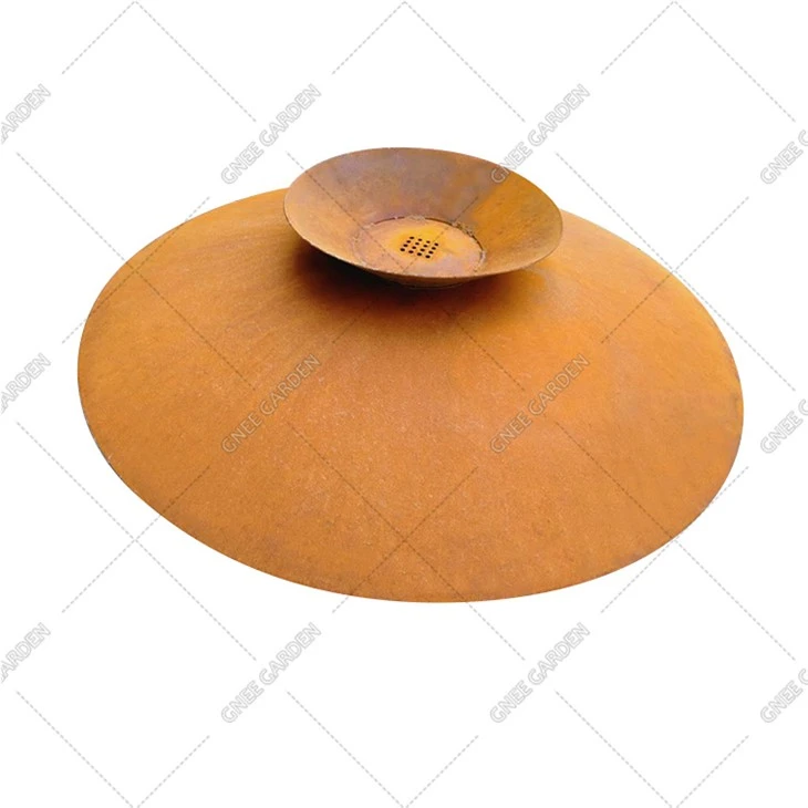 Leathán Corten Cruach Síonchaitheamh Lasmuigh de Pholl Dóiteáin