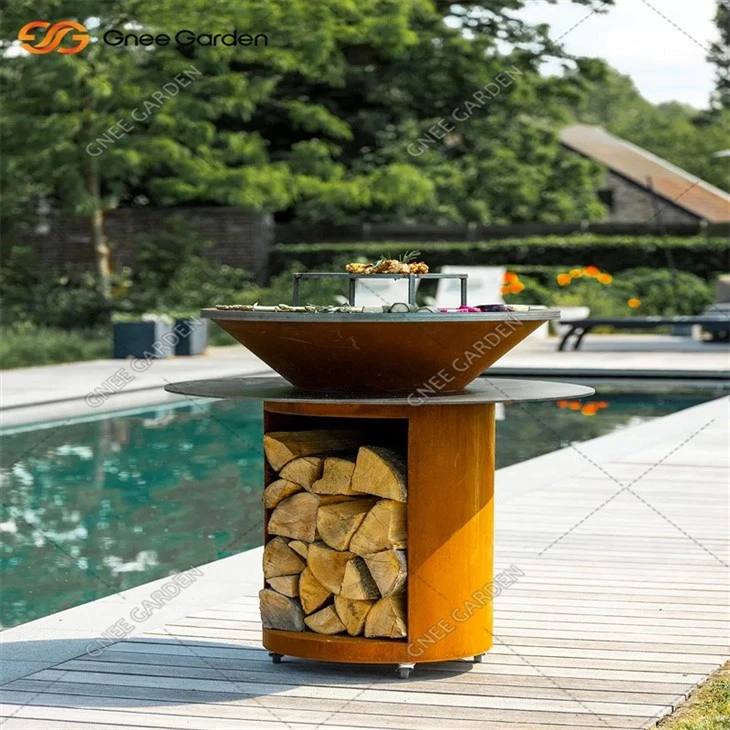 Corten Steel Barbecue High Quantity BBQ Grill