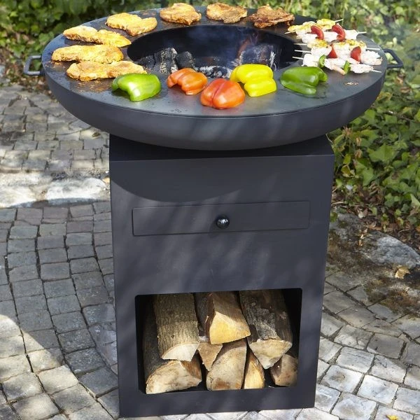 Corten Steel BBQ Grill With Modern Style For Camping Or Picnic