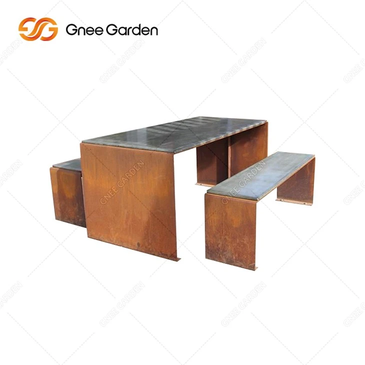 Léasair Comhaimseartha Trasnaithe-gearrtha Binse Cruach Corten Cruach Meirgeach