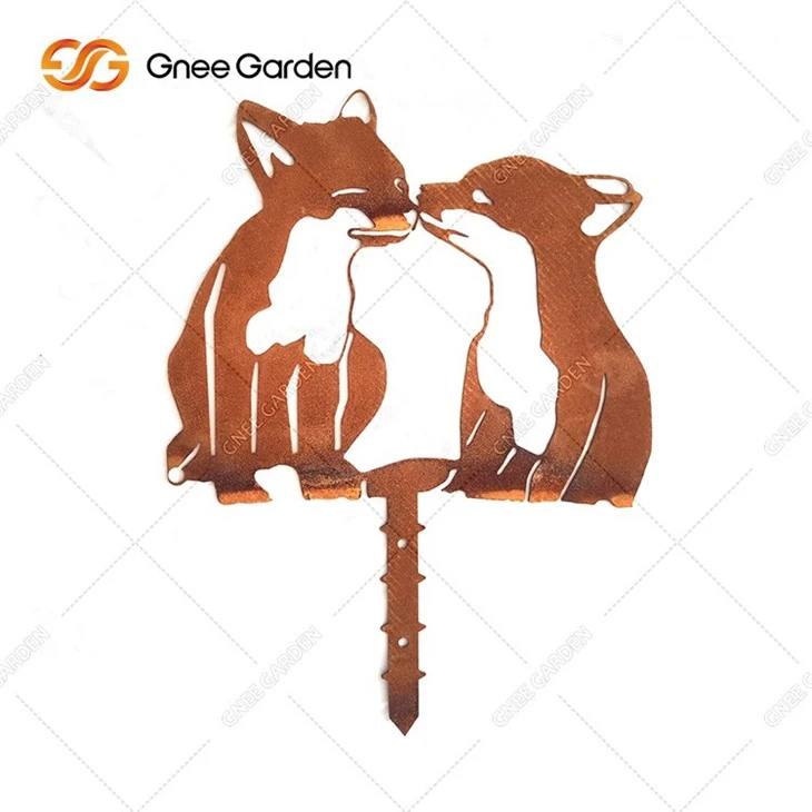 Custom Decorative Corten Steel Garden Metal Ornaments