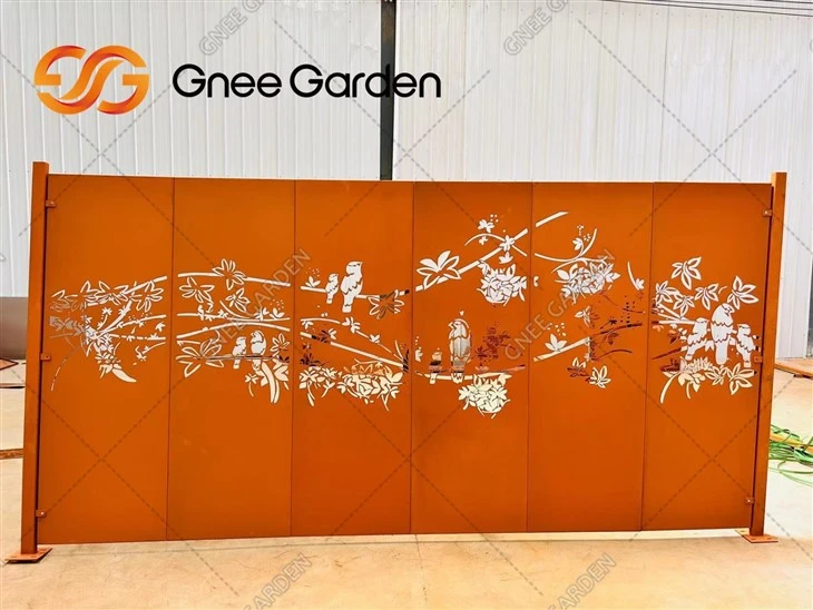 Custom Decorative Laser Cut Panels Corten