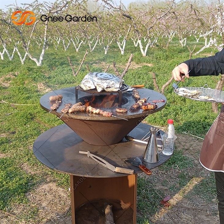 High Quantity Corten Steel Barbecue Grill