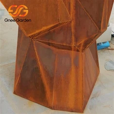 Dealbha Gairdín Miotail Corten Diy