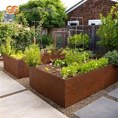 Plandálaithe Cruach Corten Gairdín Mórmhéide Allamuigh