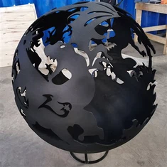 Tine Chnámh Lasmuigh Tine Fiáin Teallach Patio Campála Adhmaid Gualach Corten Cruach Babhta Claiseanna Dóiteáin Sféarúla