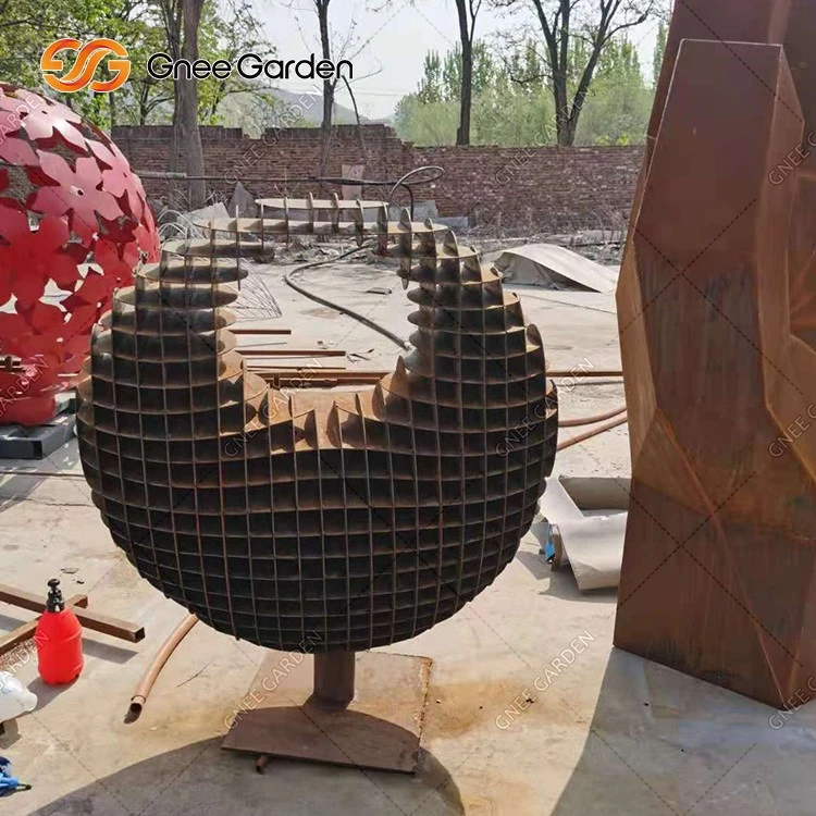 Corten Steel Garden Ornament Sculpture Corten Steel Garden Ornament Sculpture