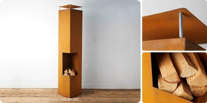 gn‑fp‑501‑tall‑corten‑fire‑heater gn‑fp‑501‑tall‑corten‑fire‑heater